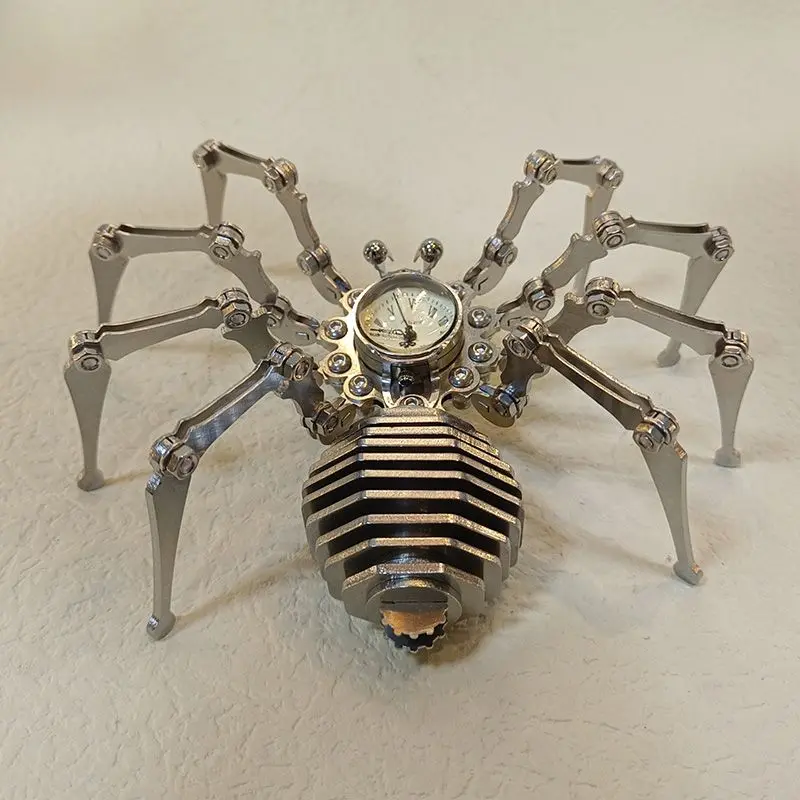 

Time Spider механическое искусственное изделие из нержавеющей стали DIY сборная игрушка готовое украшение