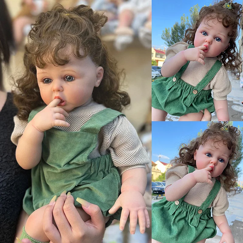 Anano uñecas de bebé Reborn de 23.6in para niña, uñecas de bebé realistas que se ven reales