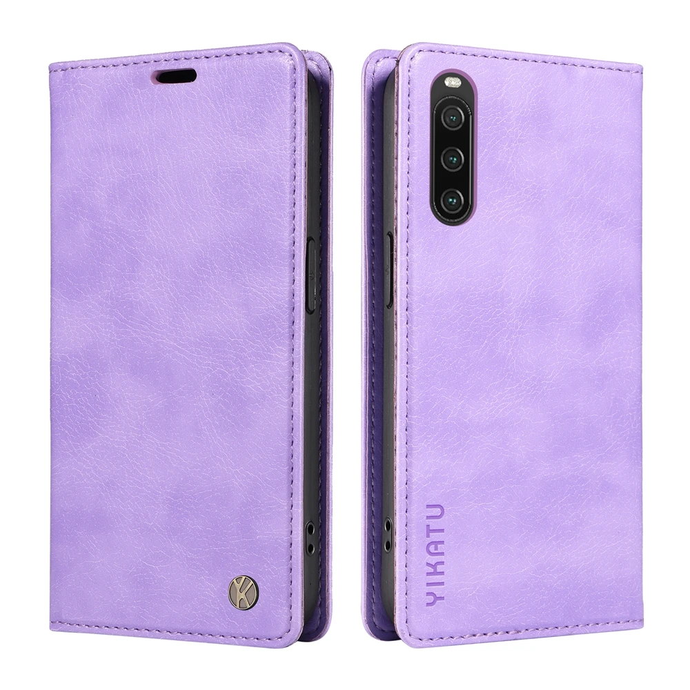 Premium Litchi Stria Leather Magnetic Wallet Flip Case