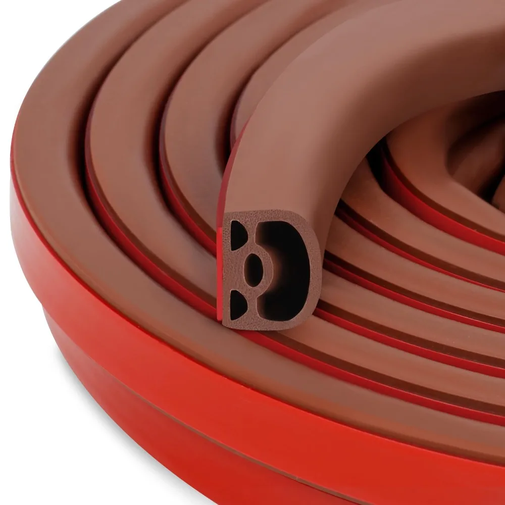 Soundproofing Door Sealing Strip – Self-Adhesive Silicone Weather Stripping, 6m/236 Insulating Strip