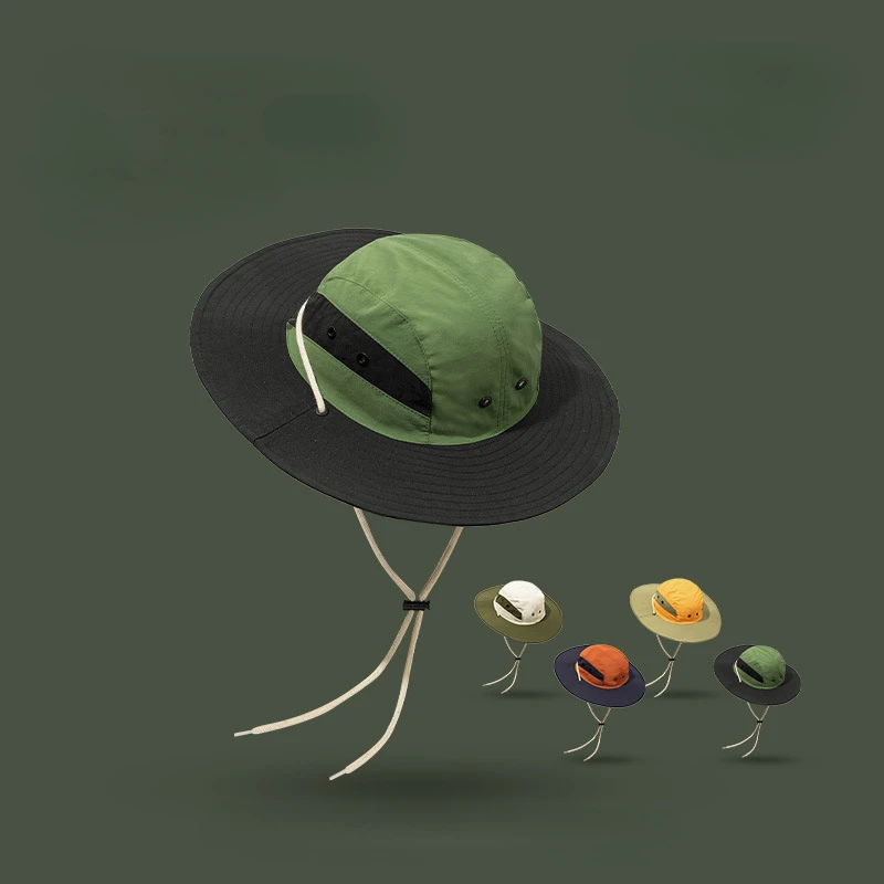 

Японская летняя искусственная кожа и Женская наружная Солнцезащитная сращивающаяся полка для кемпинга на ремешке рыболовная Кепка Gorras