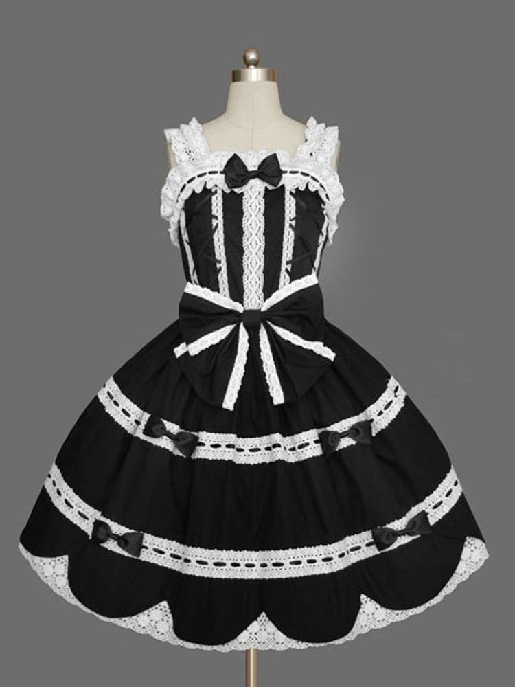 

Lolita Dress Mono Layered Ruffles Classic Lolita One Piece Dress For Girls