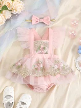 Baby Girl Summer Halter Jumpsuit 1