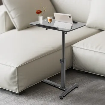 Mobile Standing Desk, Rolling Laptop Table, Adjustable Hospital & Home Bed Table, Height-Adjustable Bedside Table, 20kg Load 1