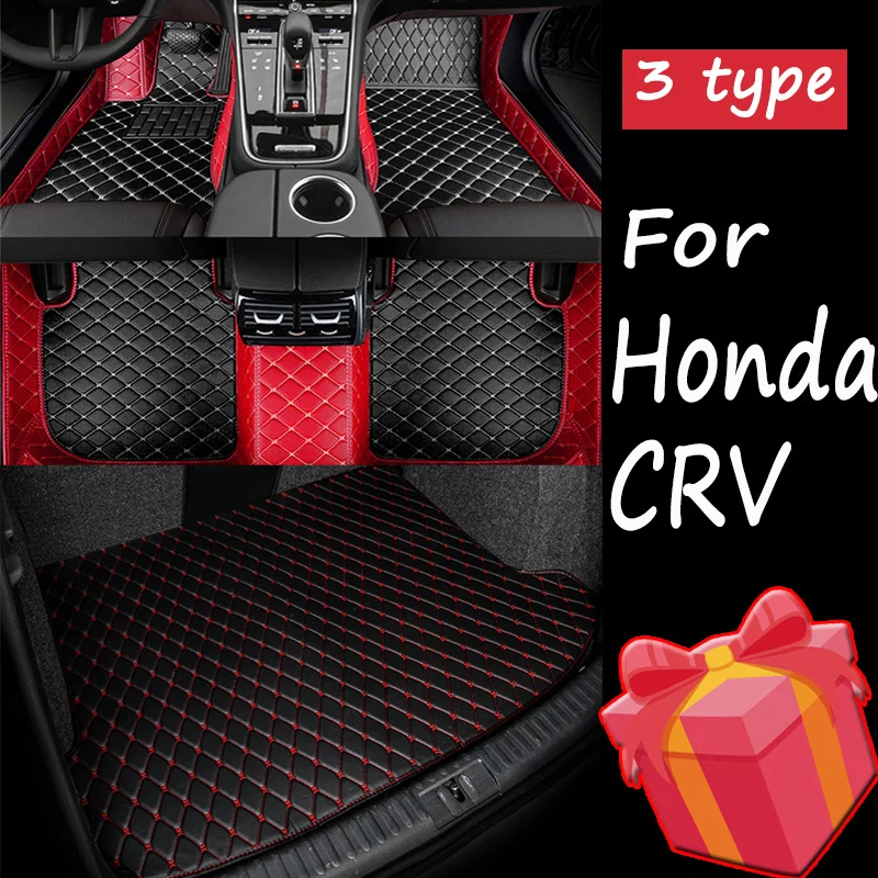 

Автомобильные коврики для Honda CRV 2017 2018 2019 2020 2021 2022 2023, индивидуальные автомобильные накладки для ног, задняя крышка