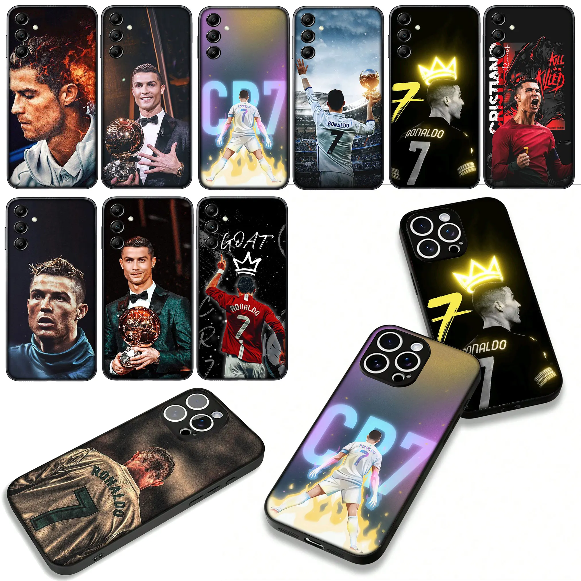 Portugal Football No. 7 CR7 Soccer Phone Case