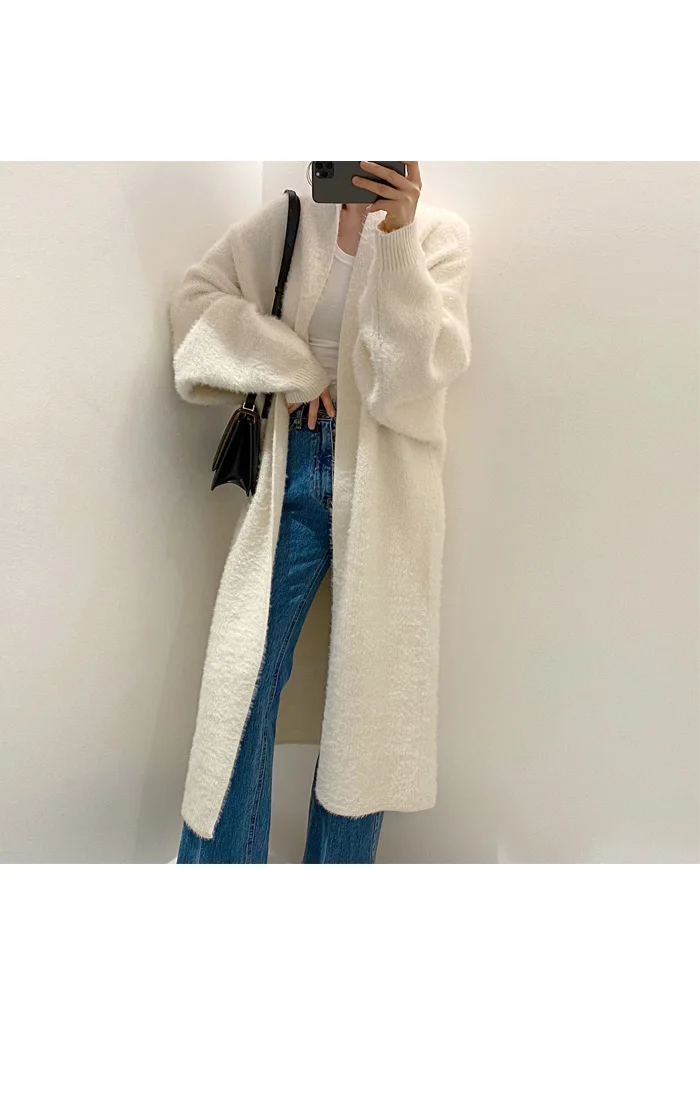 sweater for women Croysier Winter Clothing Women Cozy Casual Loose Long Cardigan Sweater Warm Elegant Knitted Cardigans Coat Womens Sweaters 2021 sweater hoodie