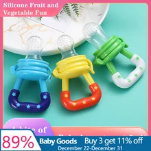 Anneau de dentition en Silicone pour bébé, tétine pour les dents, nourriture fraîche, accessoires pour nouveau né, bouteille de riz, de céréales, de fruits 