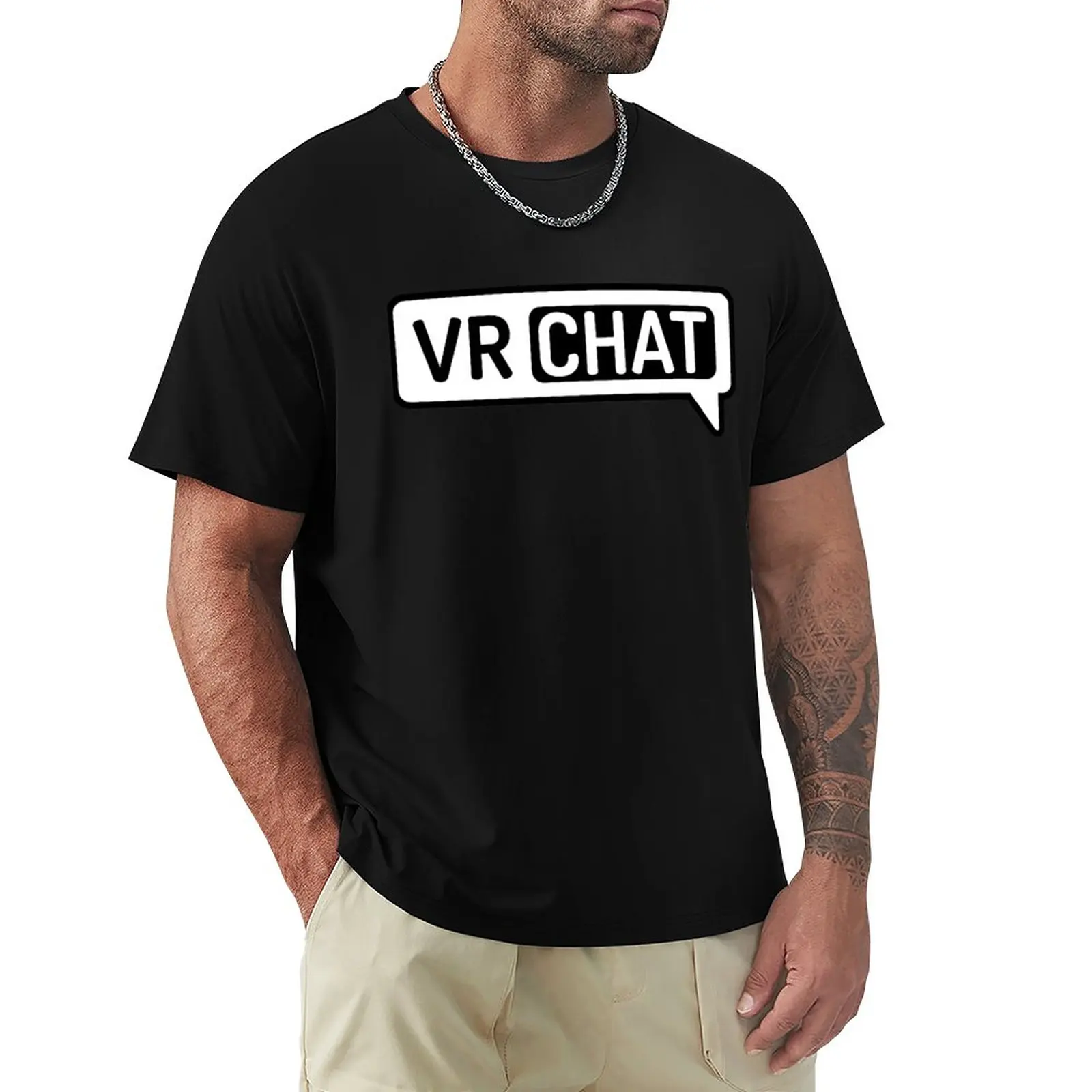

VR, CHAT,#Best game, T-Shirt graphic t shirts t-shirts man summer clothes plain t shirts men