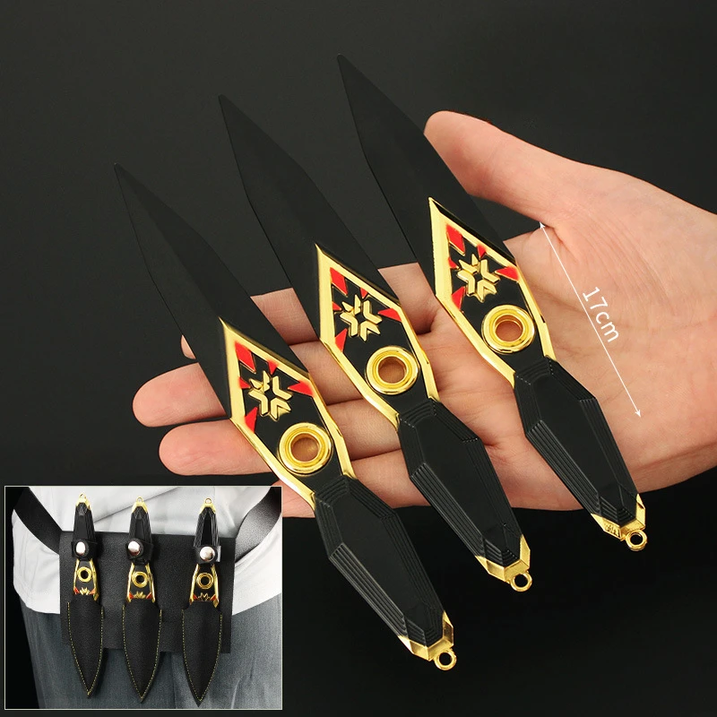 

Valorant Champions 2023 Kunai Jett Kunai Go 17cm Game Peripheral Metal Katana Agents Weapon Model Ornaments Birthday Gifts Toy