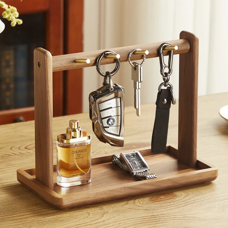 

Can Be Placed or Hung Desk Organizer Smooth Edges Shoe Cabinet Tray Chassis Arc Design Key Storage Simplifies Organization