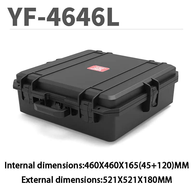 Black Handheld Repair Tool Storage Case Portable Hardware Tools Organizer Suitcase Instrument Equipment Safety Protection Boxes 5