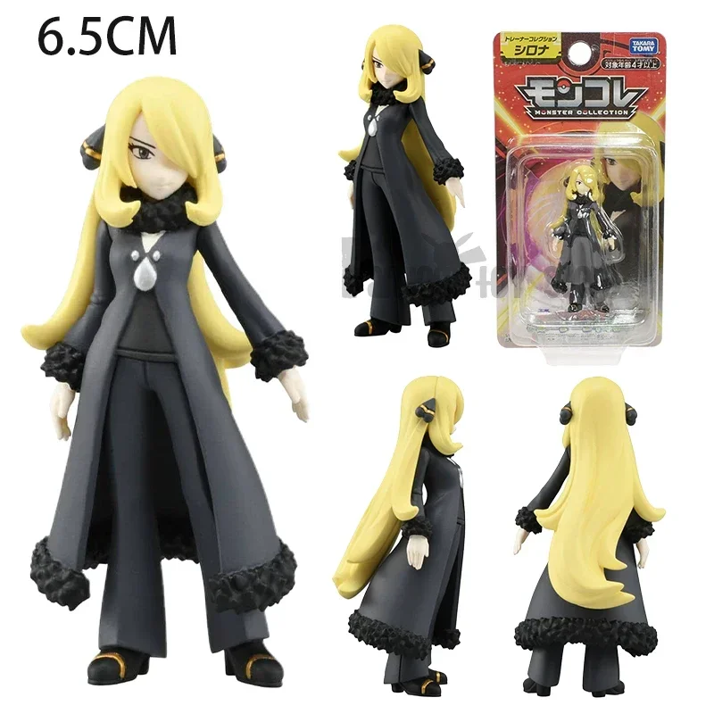 thumbnail image 1 of Pokemon Figure Trainer Ash Ketchum Leon Cynthia Steven Stone Takara Tomy Monster Collection Seriers Toys, 1 of 5