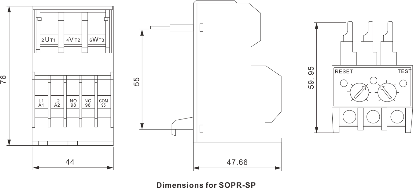 Description Picture 2 of itemSamwha-Dsp SOPR-SP Electronic Overload Relay Motor Protector Thermal Overload Relay