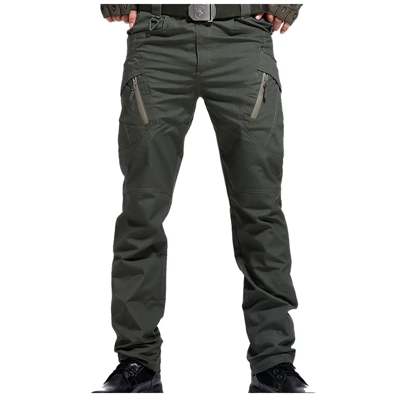 

Брюки-карго мужские тактические, эластичные штаны в стиле милитари, с несколькими карманами, городские приталенные, 5XL