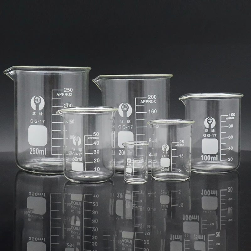 

Brand New 5-piece Small Beaker With A Capacity Of 5 Ml, Low-shaped Beaker, Transparent Beaker For Chemical Laboratory