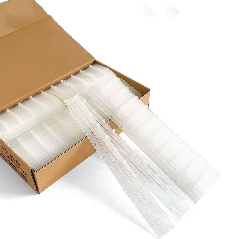 100pcsA410HoleWhiteTransparentPlasticBindingStrips310mm20