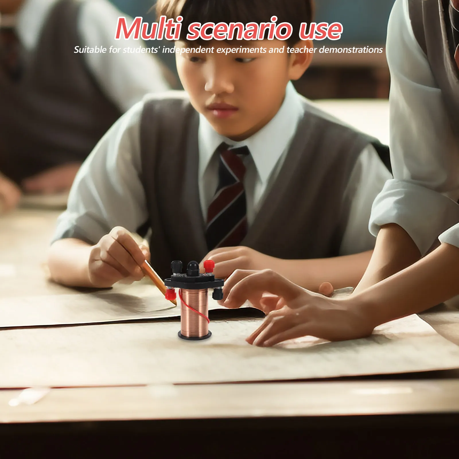 Set di Apparecchiature per Esperimenti di Elettromagnetismo con Bobina a Induzione per l'Insegnamento della Fisica nelle Scuole Superiori - immagine 4