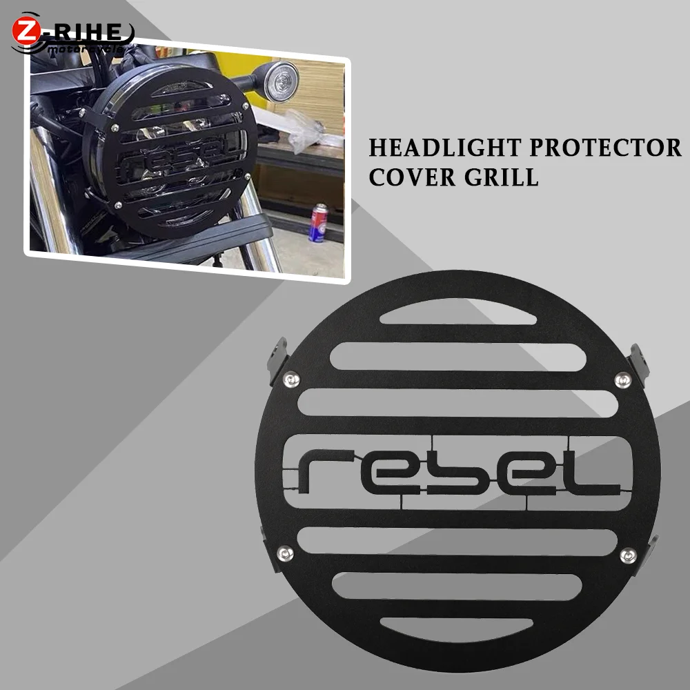 

Motorcycle Headlight Protector Grille Guard Cover For HONDA CMX 300 500 REBEL REBEL500 REBEL300 CMX500 CMX300 2020 2021