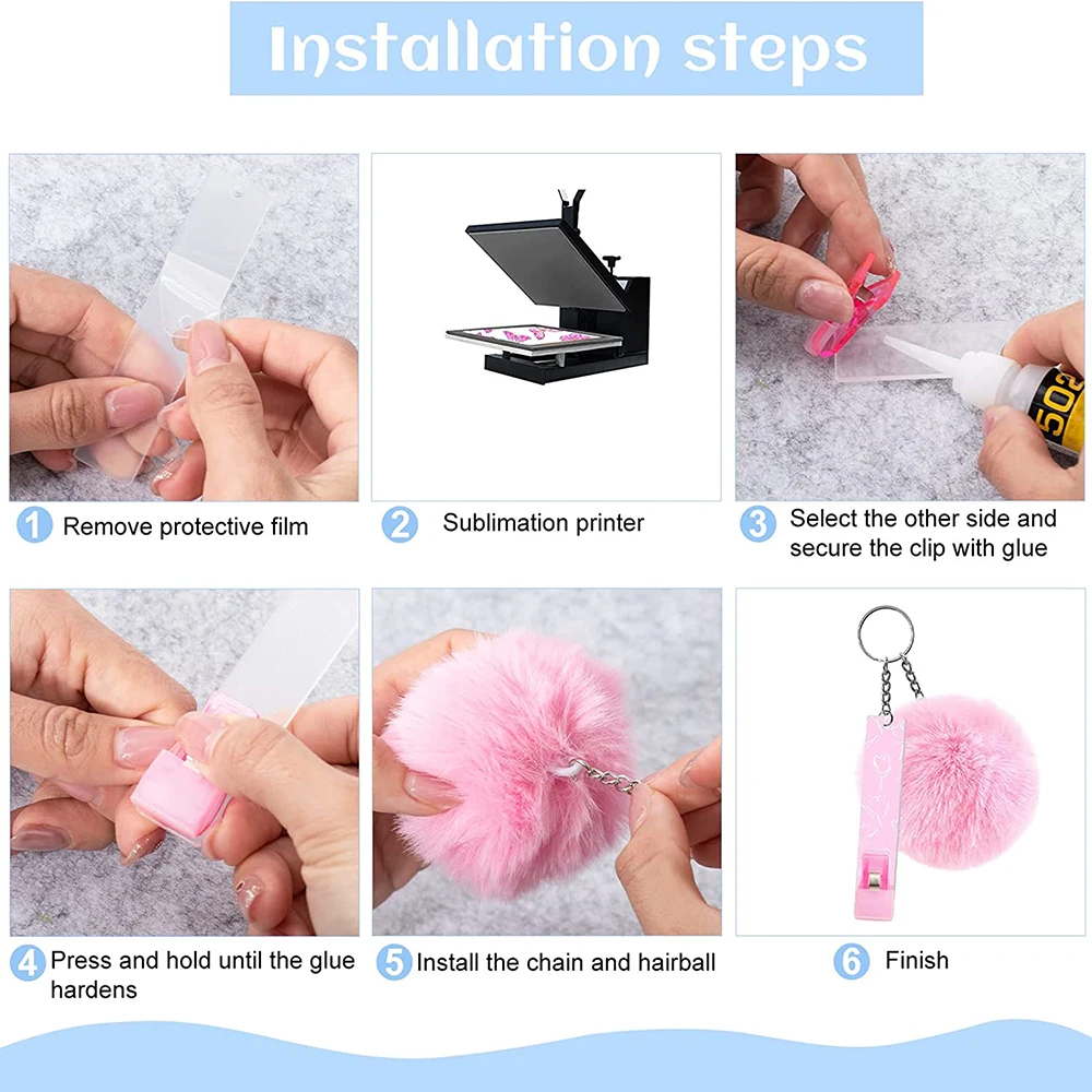 90Pcs Credit Card Puller Keychain Acrylic Debit Card Puller Custom Keychain for Long Nails Pendant DIY Craft