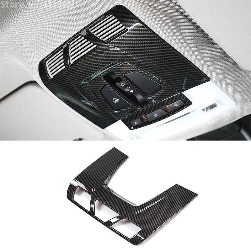 

For BMW U11 F15 F16 F30 F34 F45 F46 X1 X2 F47 X5 X6 Carbon Fiber ABS Plastic Car Front Interior Reading Light Cutout Cover