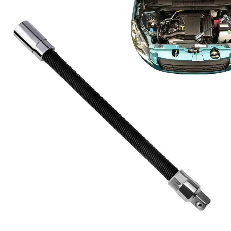 

Flexible Socket Wrench Extension Electric Wrench Sleeve Extension 1/4 3/8 Or 1/2 Bendable Impact Socket Extender Shaft Drive