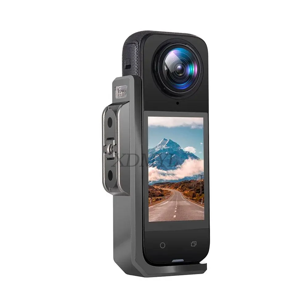 Insta360 X4 수직 또는 수평 마운트 Insta360 X4 스포츠 카메라 액세서리 용 알루미늄 합금 금속 브래킷