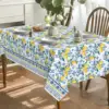 Classical Iris Pattern Lemon Rectangle Waterproof Tablecloth Party Decor Washable Kitchen Dining Tablecloth Wedding Decorations 3