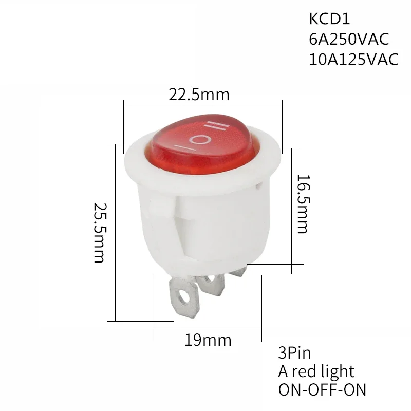 ตัวเลือกสินค้า สวิตช์ไฟ LED ปุ่มกด 2 ปุ่ม สำหรับรถยนต์ 12V/24V