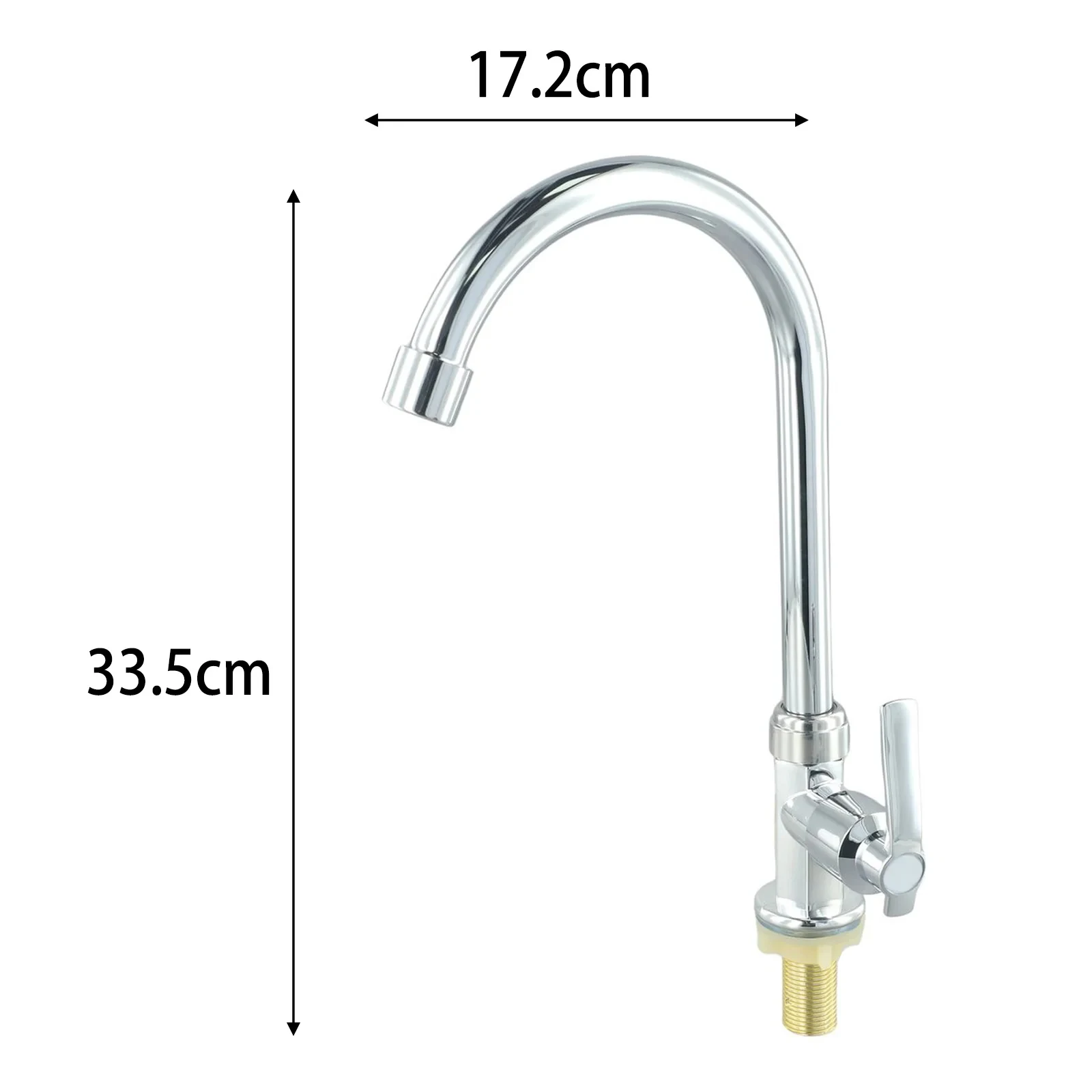 LSSH Sink Cold Taps Faucet Kitchen Sink Faucet Single Lever Hole Tap Cold Water Kitchen Faucet Single Cold Sink Vertical Faucet