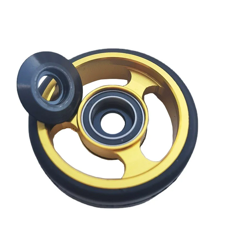 Roues Easy Novdesign En Titane Pour Brompton - Légères (90g) - Utilisation Double Côté - Neuves