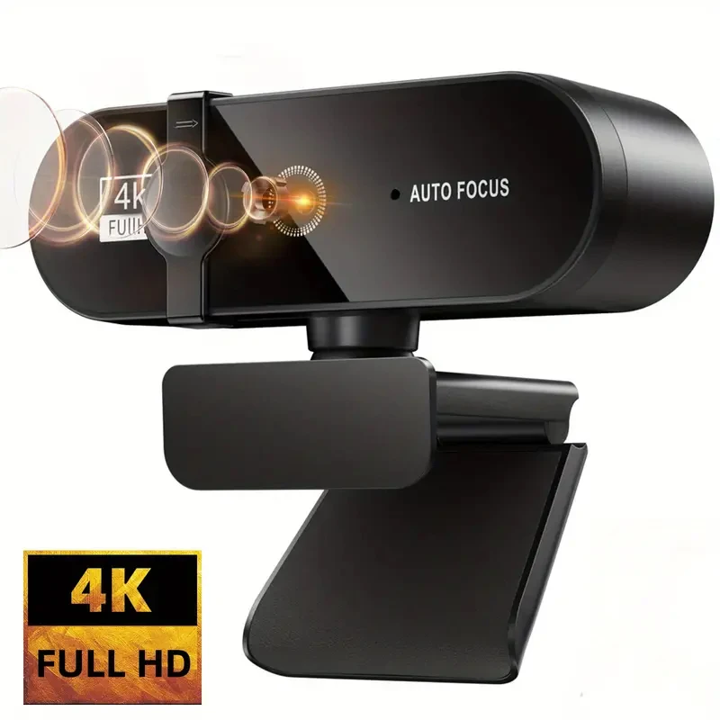 Ultra HD USB Webcam with Microphone and Auto Focus