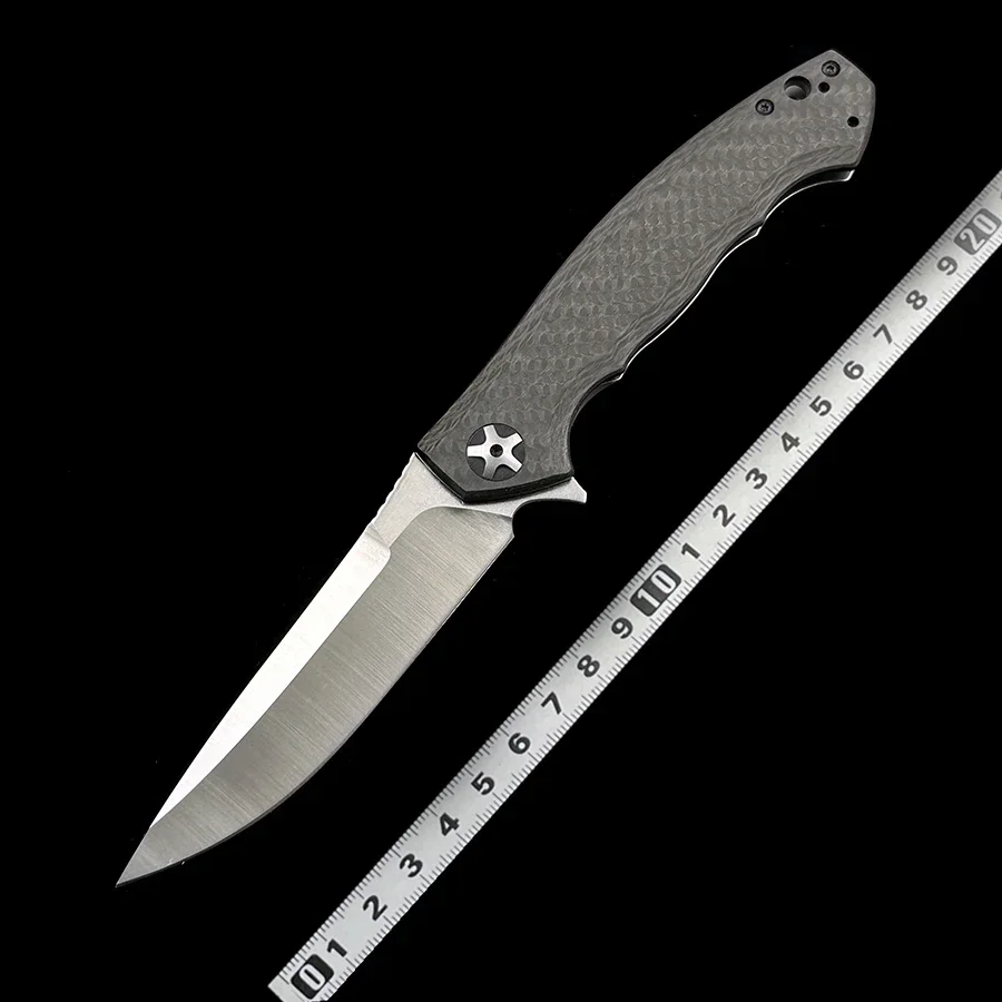 

ZT 0452 CF Dmitry Sinkevich Flipper 4.1" S35VN Satin Blade, Carbon Fiber Handles Folding zt0452cf knife