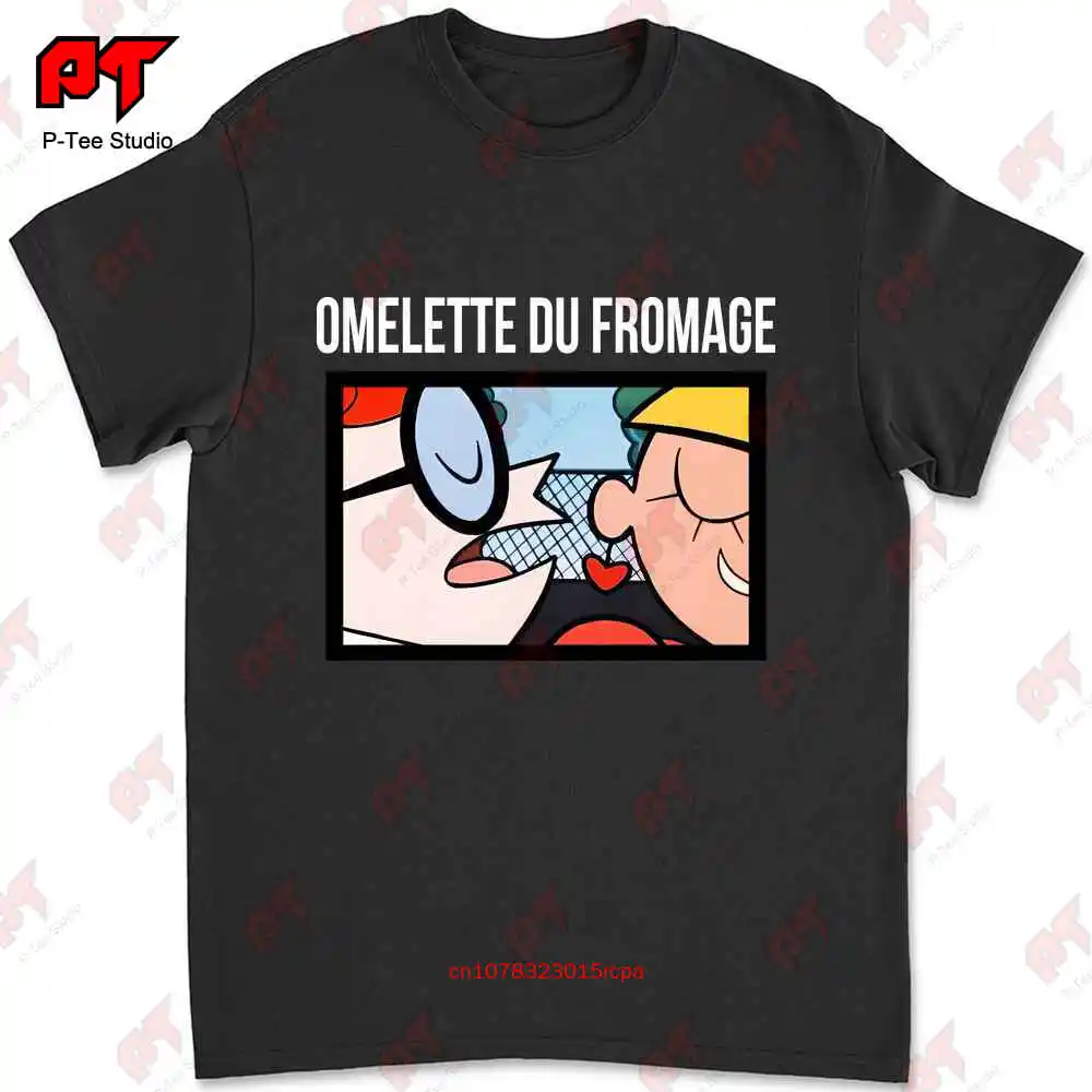 

Dexters Lab Omelette Du Cheese футболка лабораторная мультяшная сеть ностальгия смешная винтажная JZ6L