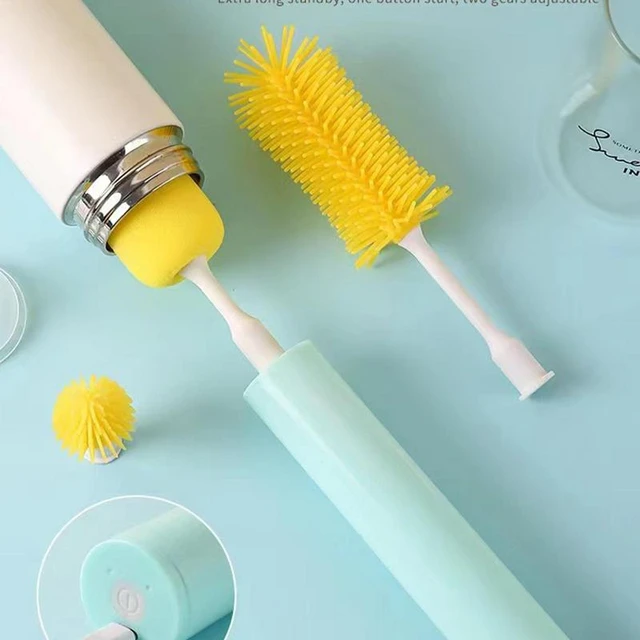 Electric Bottle Washer Bottle Scrubber Brush Smart Cup Cleaning Brush  Strong Power Detachable Design One-Button Start For Glass - AliExpress