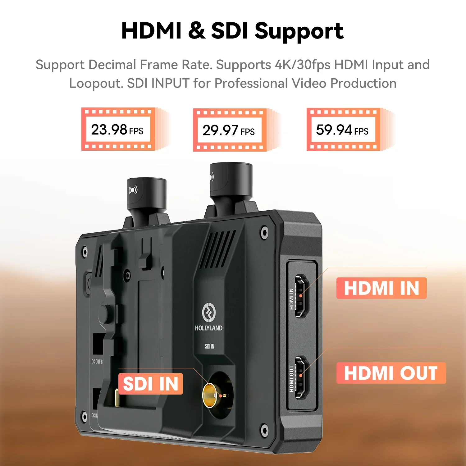 Hollyland Mars M1 ī޶ DSLR ʵ , HDMI ȣȯ ġ LCD ȭ,   ӱ, 5.5 ġ, 1000nit