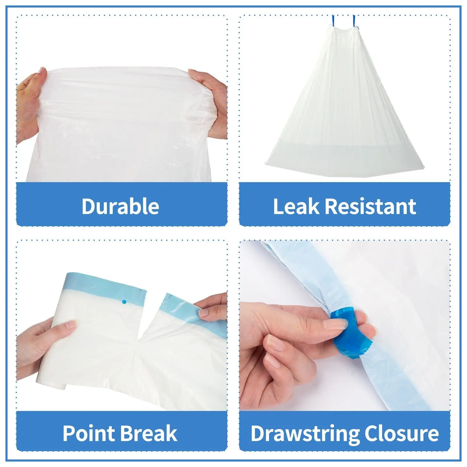 DOEL Self-Cleaning Cat Litter Box Poop Bags Drawstring Design 3