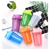 400ml Portable Protein Powder Shaker Bottle Leak Proof Water Bottle for Gym Fitness Training Sport Shaker Mixing Cup with Scale 5