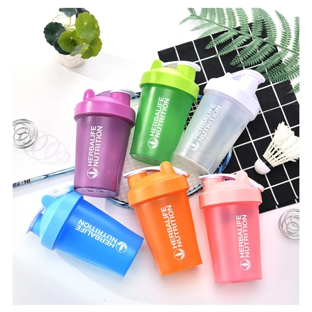 400ml Portable Protein Powder Shaker Bottle Leak Proof Water Bottle for Gym Fitness Training Sport Shaker Mixing Cup with Scale 5