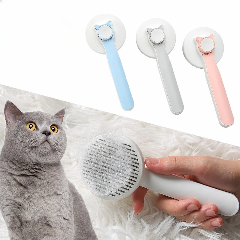 

Расческа для питомцев, массажная расческа для удаления шерсти, расческа для собак с защитной головкой, красота кошек