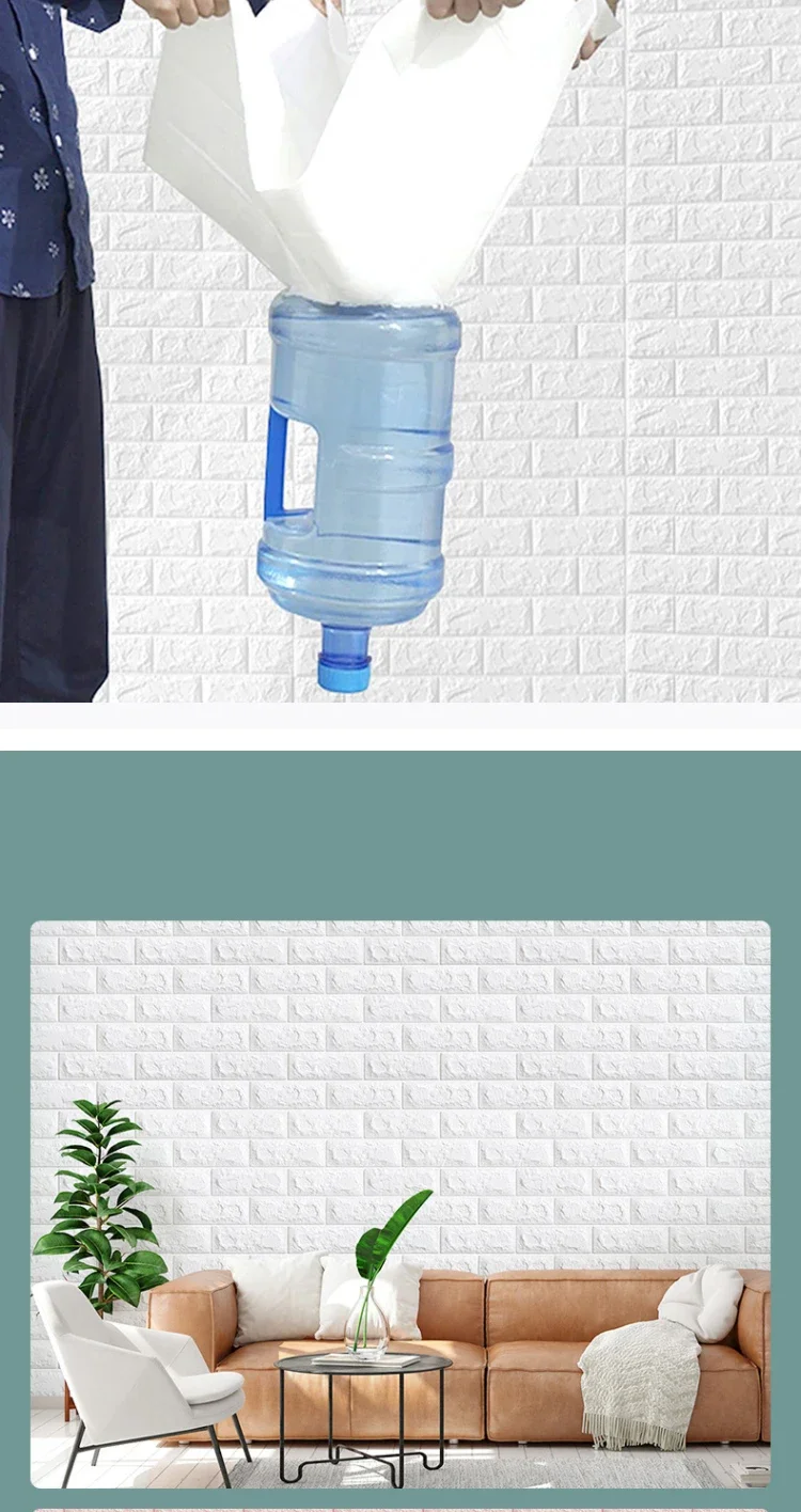 Description Picture 5 of item70cmx1m Continuous 3D Wall Stickers Self Adhesive Foam Decoractive Wallpaper Panels Home Decor Living Room Decoration Bathroom