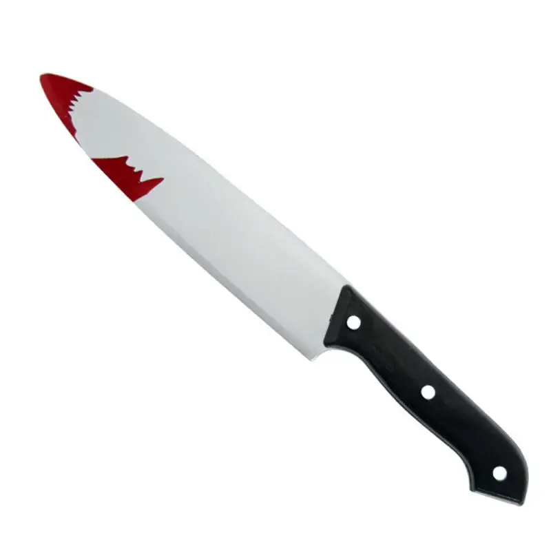 30cm Faked Bloody Sharp Knife for Halloween DIY Cosplay Props 10/5/3/1pcs