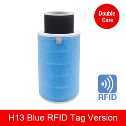 Enhanced Air Purifier Carbon HEPA Filter with Anti - Bacterial Properties (Blue Double Barrel)