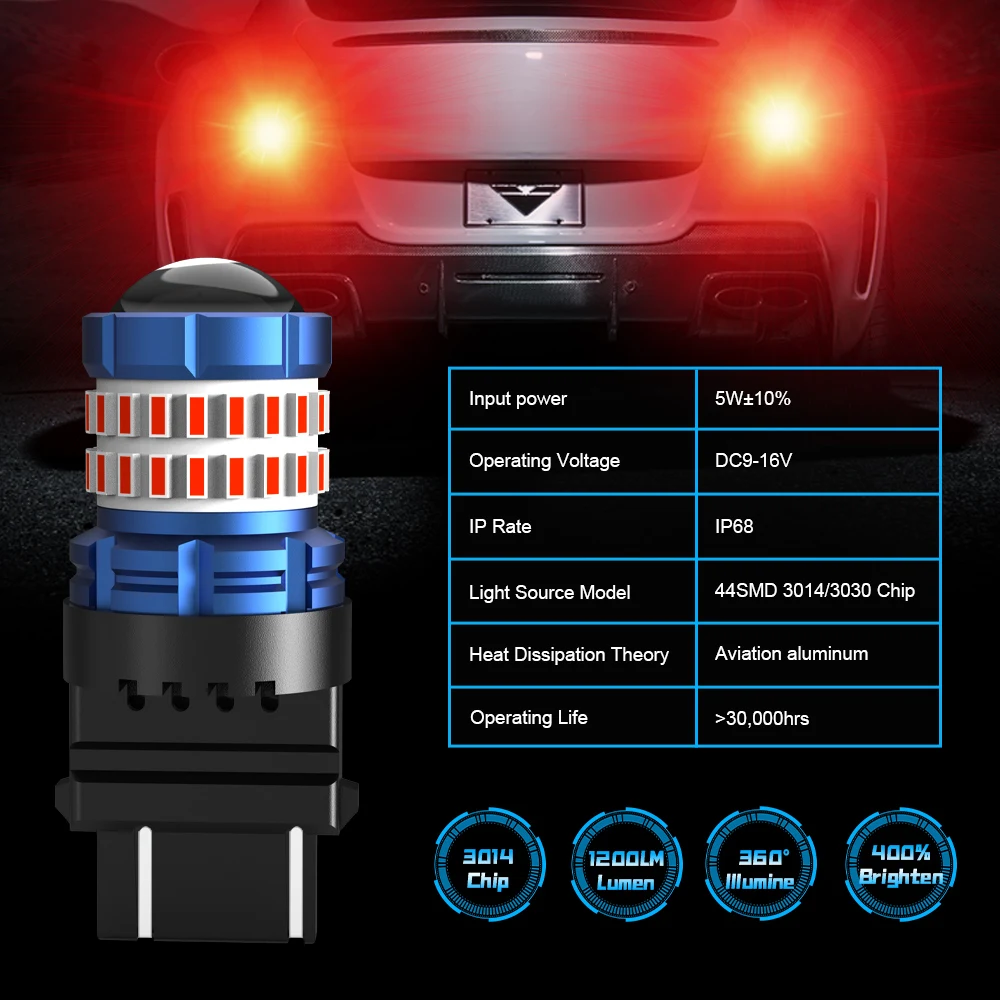 LED 극ũ Ʈ   3157 3057 T25,  Ķ ç  ׷ ī    1500 2500 3500, 1 