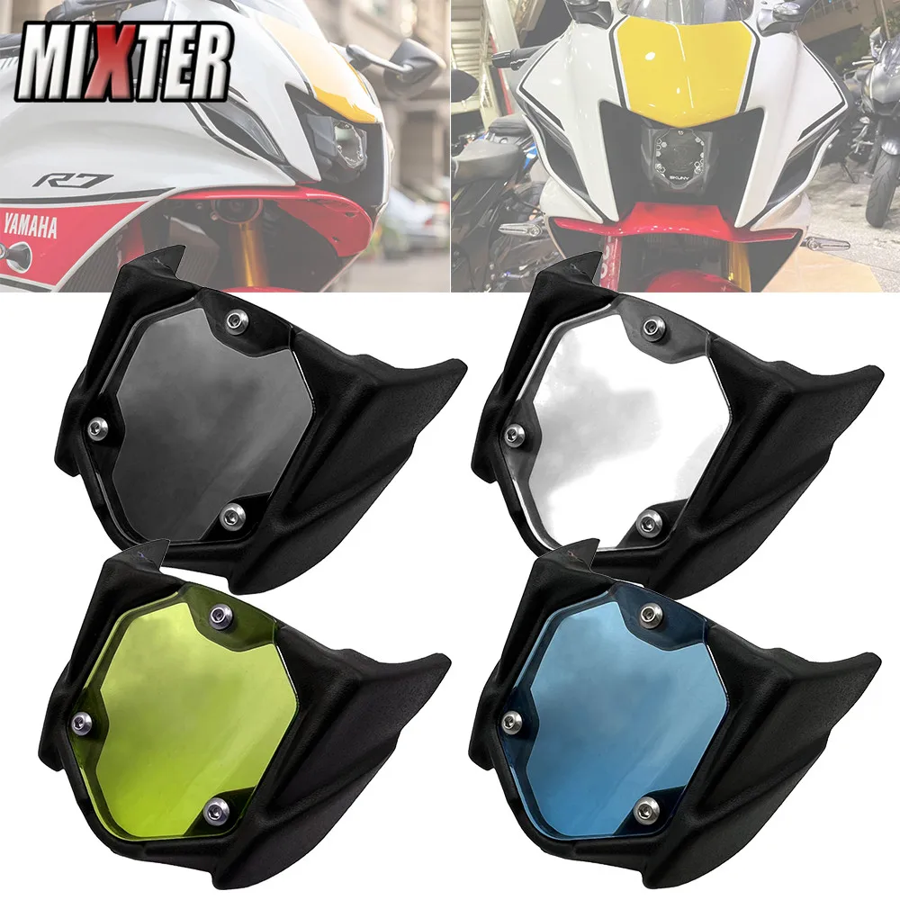 MotorcycleHeadlightProtectorScreenProtectiveCoverGuardHeadlamp