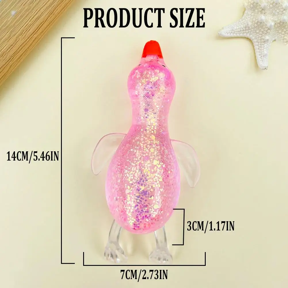 오로라 말토즈 덕 핀치 앤 스트레스 해소 장난감, 어린이 스트레스 해소를 위한 슬로우 리바운드 시럽볼