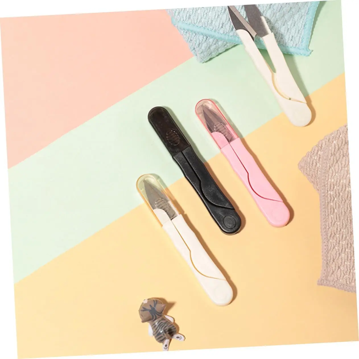 Scissors Stainless Steel 1PC Clippers DIY Thread Cutter U-shape Clipper Sewing Tool Home Sewing Shears Embroidery Clippers sewing scissors tailor scissors craft scissors sewing supplies