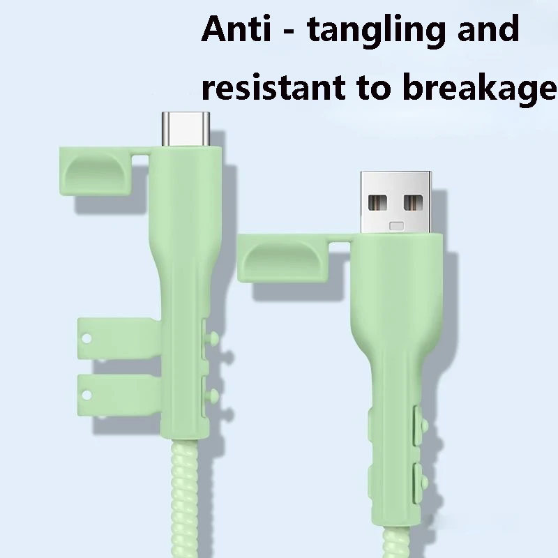 Versatile Anti-Break Charging Cable Organizer - 10 Pack