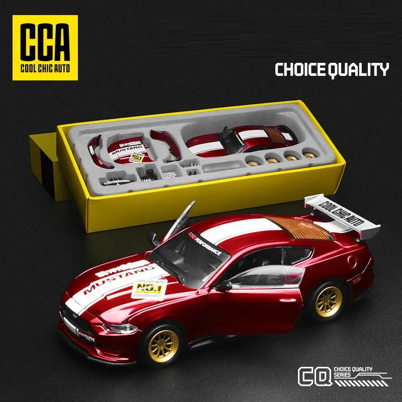 

CCA Alloy Assemble Car Models Children's Toy 1:43 2018 GT Racing Car Static Model Assembly Box Die Cast Model Toy Car Gift
