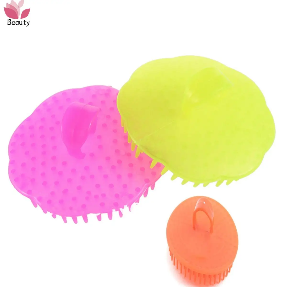 

1PC Comfortable Handheld Massage Brush Head Body Scalp Massage Brush Comb Hair Cleaning Comb Massage Comb